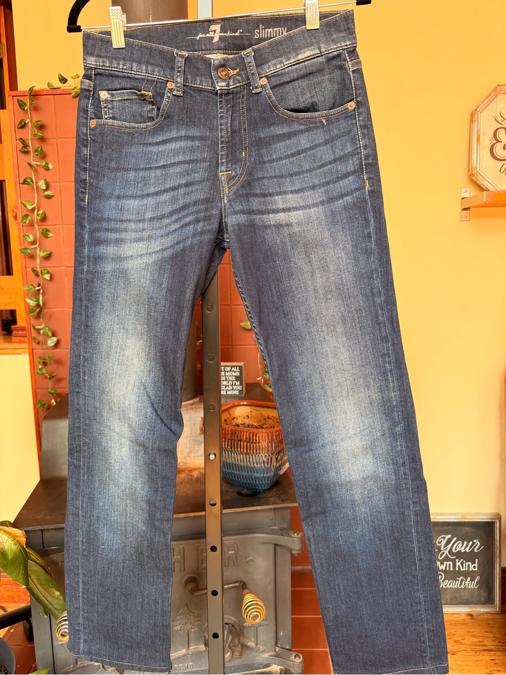 #332- NWOT 7 For All Mankind Men’s Slimmy Jeans - Faded Blue Wash